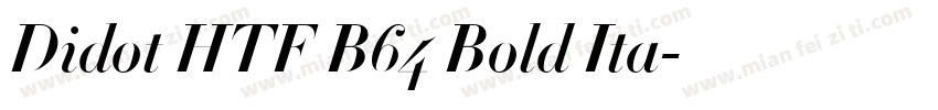 Didot HTF B64 Bold Ita字体转换